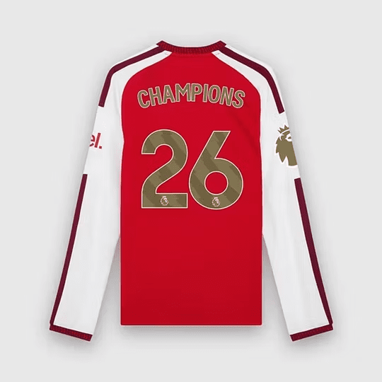 26/27 Arsenal Premier League Champions Home Long Sleeve