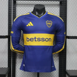Boca Juniors 2026/2027 Player Long Sleeve Home Football Jersey 1:1 Thai Quality