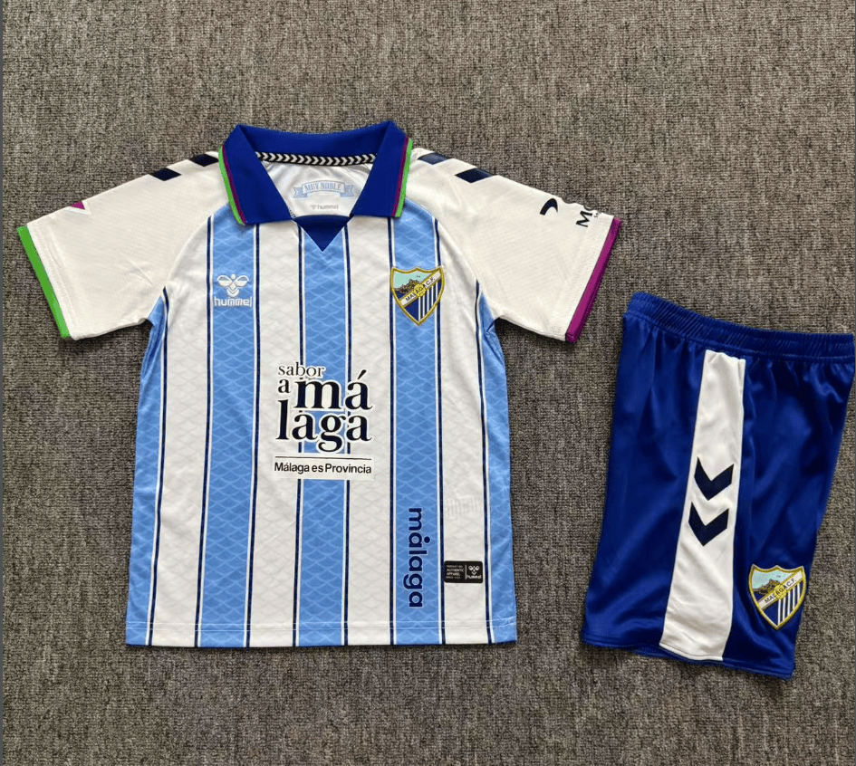 Malaga F.C. 2026/2027 Kids Size Home Football Shirt