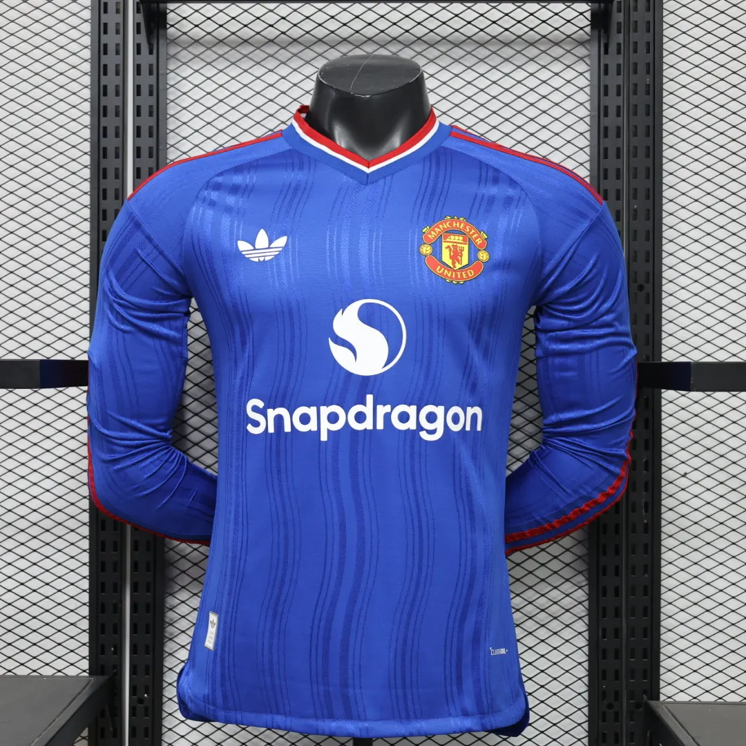 2026/2027 Player Long Sleeve Manchester United Away Football Shirt 1:1 Thai Quality