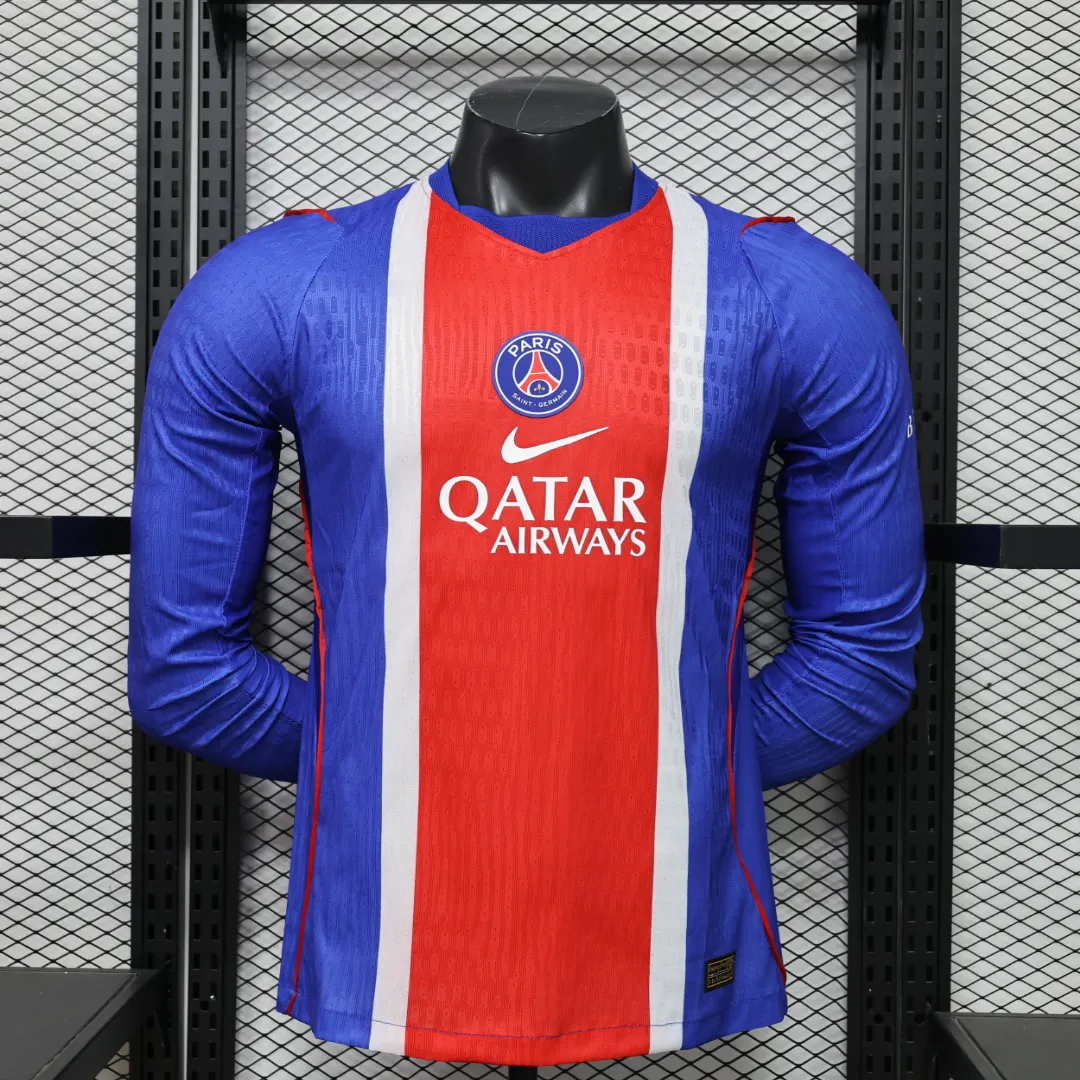 2026/2027 Player Long sleeve PSG Paris Saint Germain Home Soccer Jersey 1:1 Thai Quality
