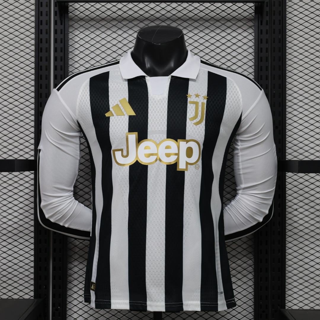 2026/2027 Player Juventus Home Long sleeve Soccer Jersey 1:1 Thai Quality