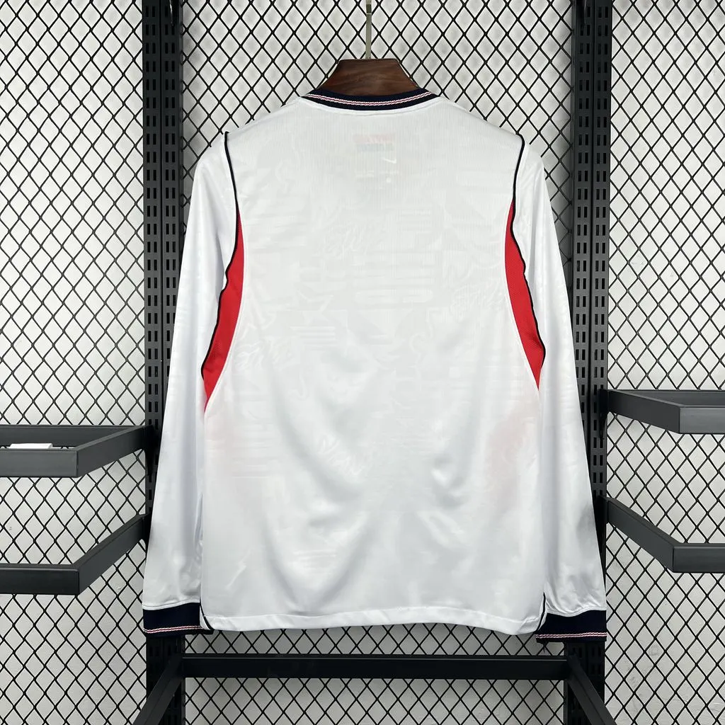 England 2026/2027 Fan Long Sleeve Home Football Shirt 1:1 Thai Quality - Image 2