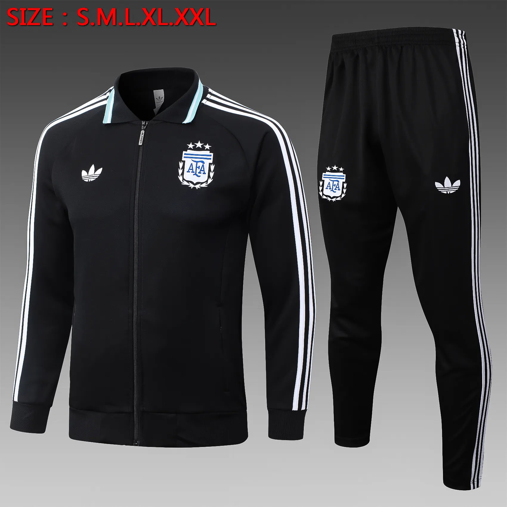 2026/2027 Argentina Long Zipped Jacket Training Suit Football Shirt