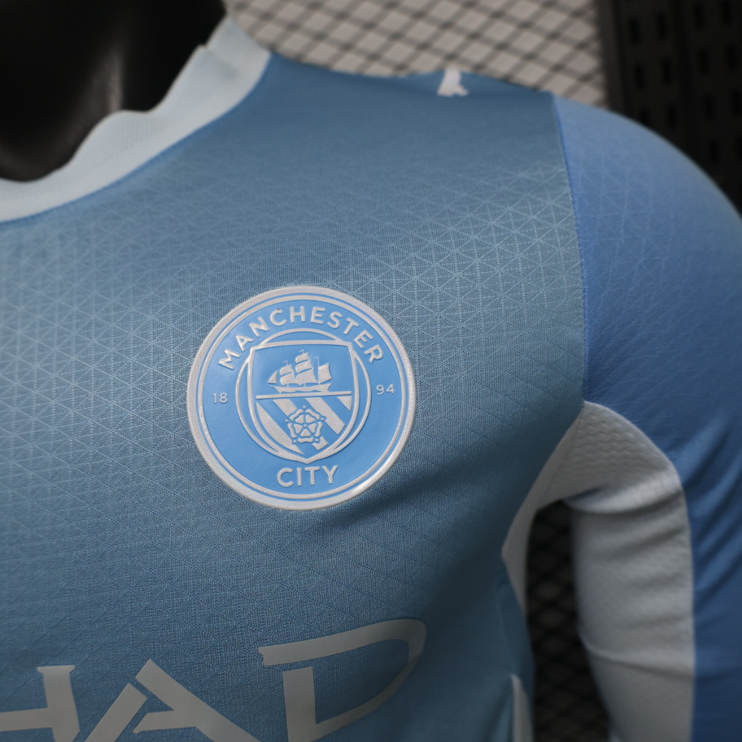 2026/2027 Player Long Sleeve Manchester City Home Football shirt 1:1 Thai Quality - Image 5