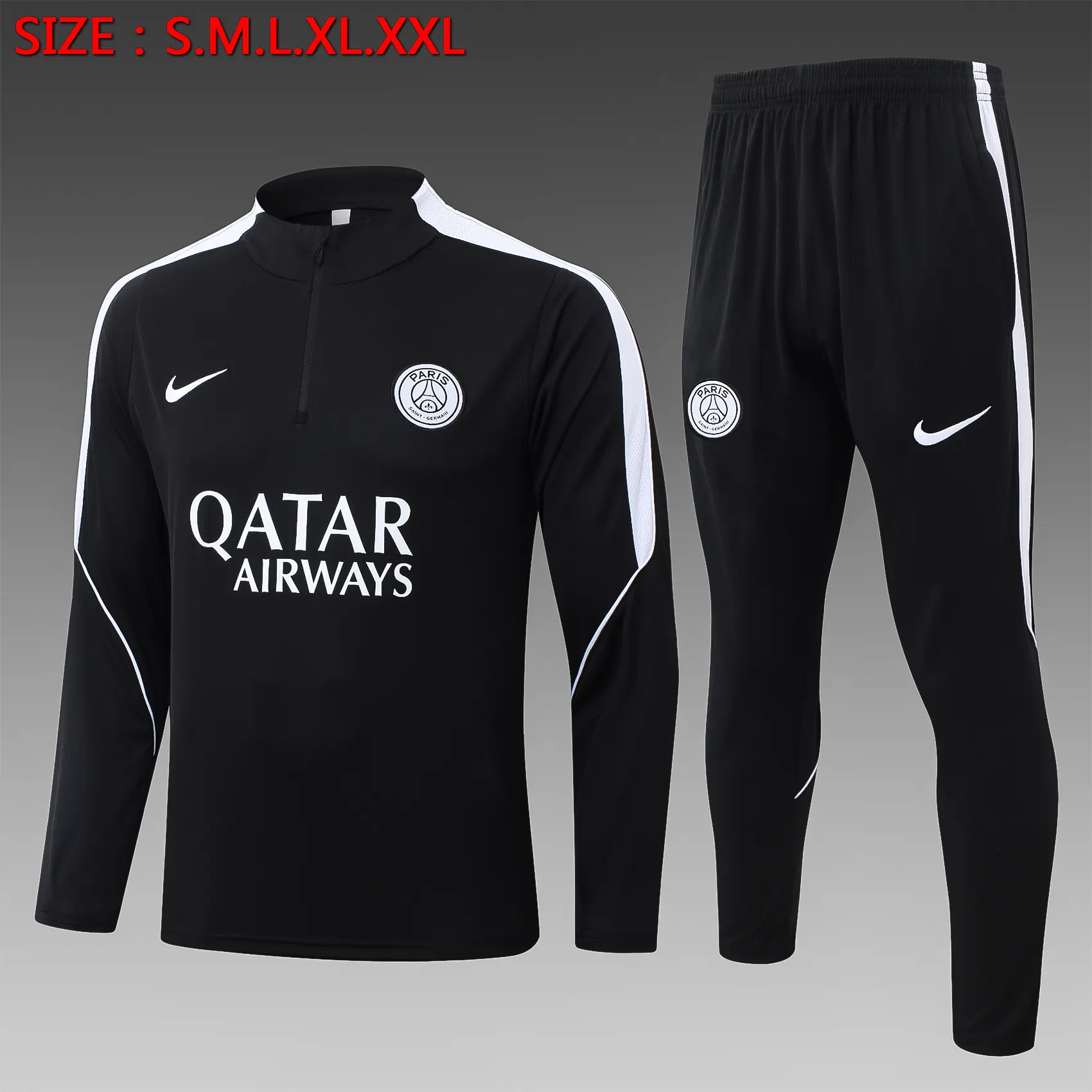 2026/2027 Kids Kit PSG Half zipper Training Suit Set