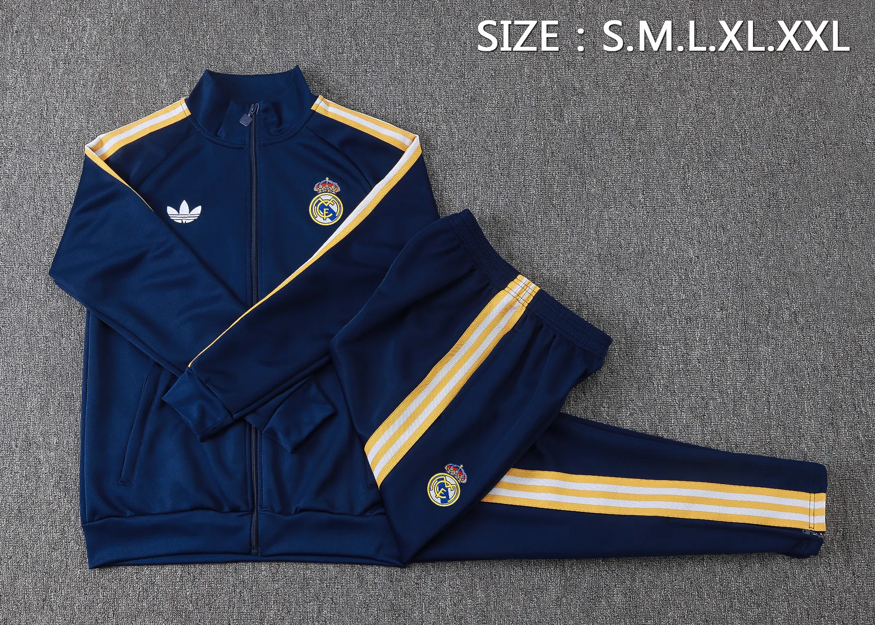 2026/2027 Real Madrid Long Zipped Jacket Training Suit Jersey - Image 6