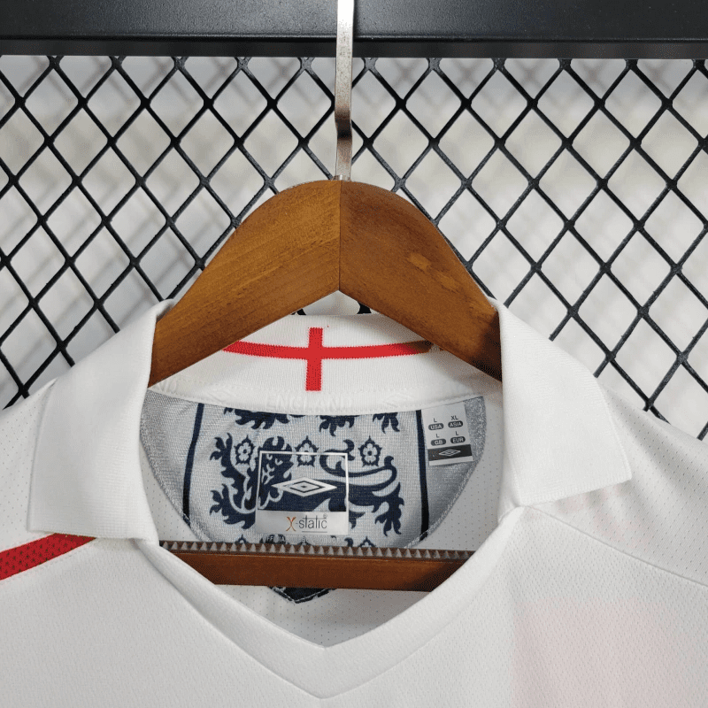 2006 Retro Long Sleeve England Home Football Shirt 1:1 Thai Quality - Image 8