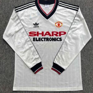 1982/1983 Retro Long Sleeve Manchester United Second Away Football shirt 1:1 Thai Quality