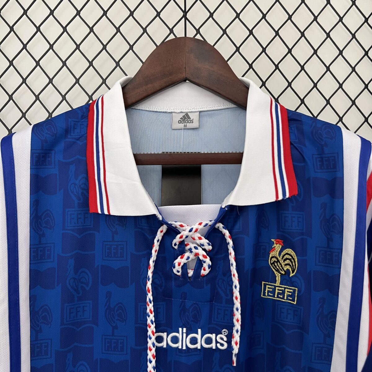 1996 Retro France Home Football Shirt 1:1 Thai Quality - Image 3