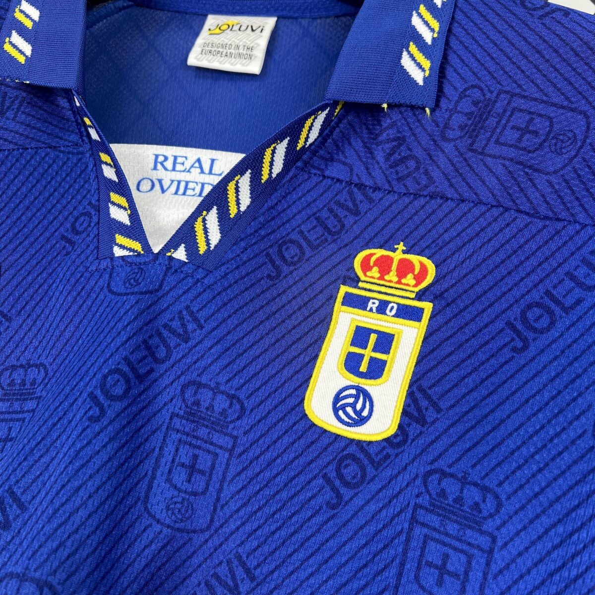 1995/1996 Retro Real Oviedo Home Soccer Jersey - Image 3