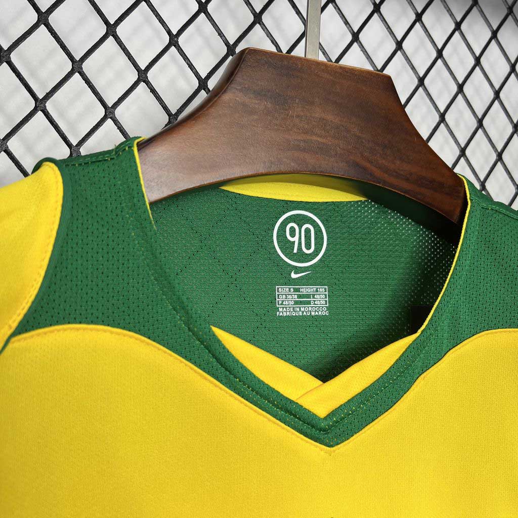 2004 Retro Brazil Home Soccer Jersey 1:1 Thai Quality - Image 6