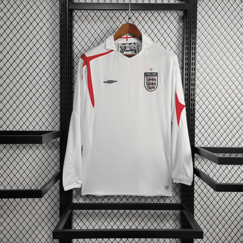 2006 Retro Long Sleeve England Home Football Shirt 1:1 Thai Quality