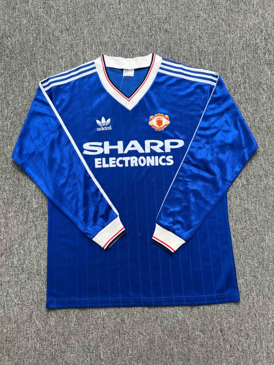 1982/1983 Retro Long Sleeve Manchester United Away Football shirt 1:1 Thai Quality