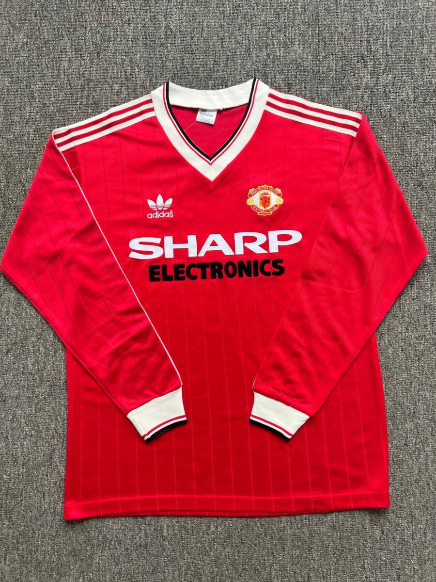 1982/1983 Retro Long Sleeve Manchester United Home Football shirt 1:1 Thai Quality