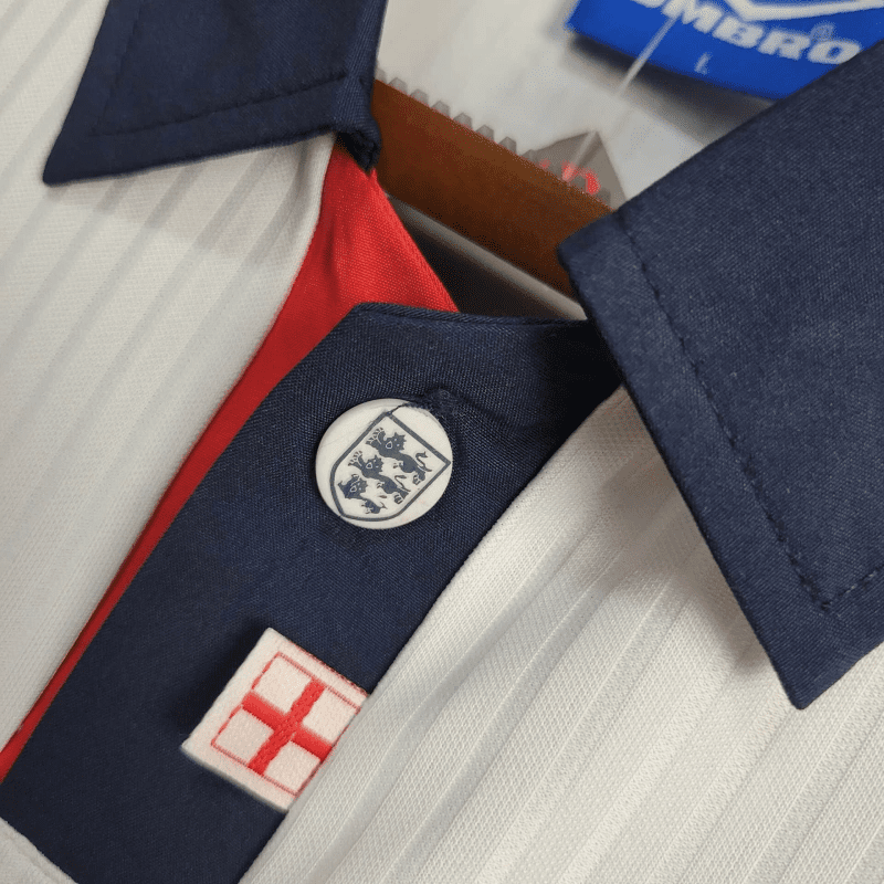1998 Retro England Home Football Shirt 1:1 Thai Quality - Image 7