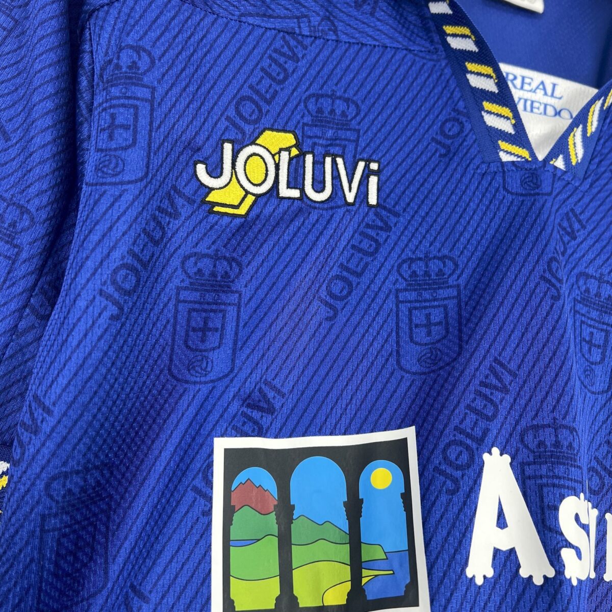 1995/1996 Retro Real Oviedo Home Soccer Jersey - Image 4