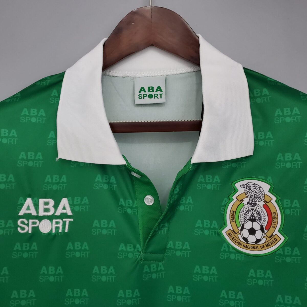 1995 Retro Mexico Home Soccer Jersey - Image 3