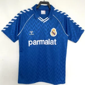 1986 1987 retro real madrid away football shirt 1