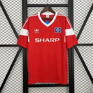 1988 retro hamburger sv red soccer jersey 1