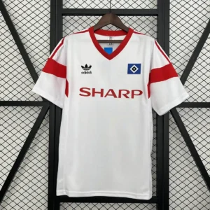 1988 retro hamburger sv white soccer jersey 1