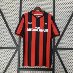 1990 1991 retro ac milan home football shirt 1