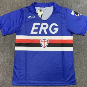 1990 1991 retro sampdoria soccer jersey 1
