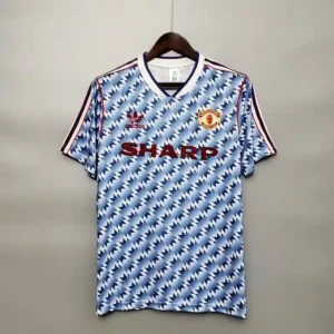1990 1992 retro manchester united away football shirt 1