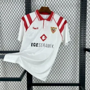 1991 1992 retro sevilla home football shirt 1