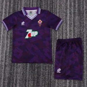 1992 1993 retro kids fiorentina home football shirt 1