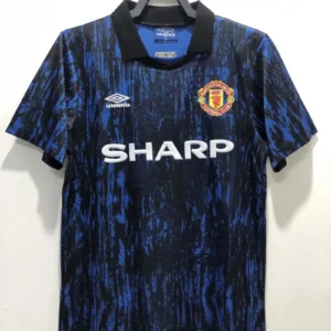 1992 1993 retro manchester united away football shirt 1