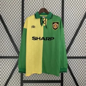 1992 1994 retro long sleeve manchester united away football shirt 1