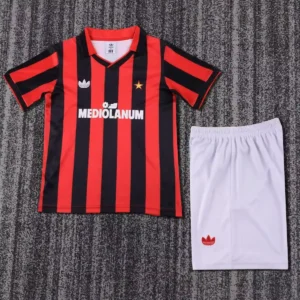 1993 1994 retro kids ac milan home football shirt 1