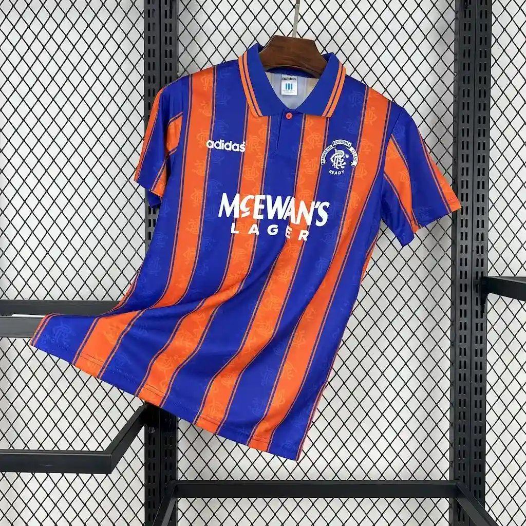 1993 1994 retro rangers away football shirt 1