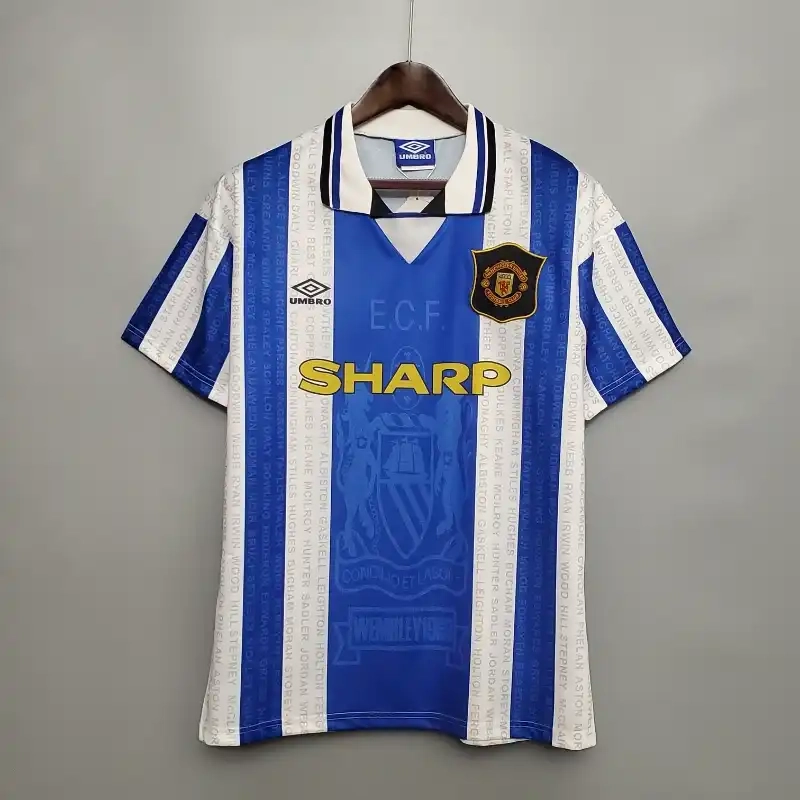1994 1996 retro manchester united away football shirt 1