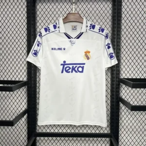1994 1996 retro real madrid home football shirt 1