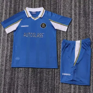 1995 1997 retro kids size chelsea home football jersey 1