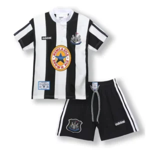 1995 1997 retro kids size newcastle united home football shirt 1