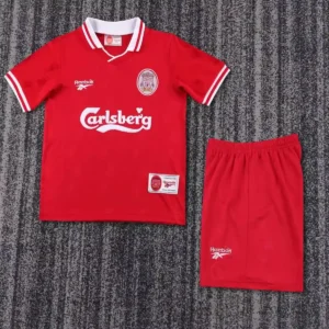 1996 1997 kids size retro liverpool home soccer jersey 1