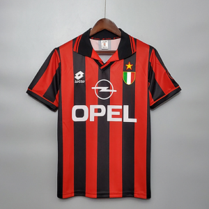 1996 1997 retro ac milan home football shirt 1