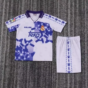 1996 1997 retro kids real madrid second away football shirt 1