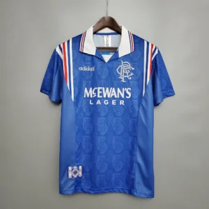 1996 1997 retro rangers home football shirt 1