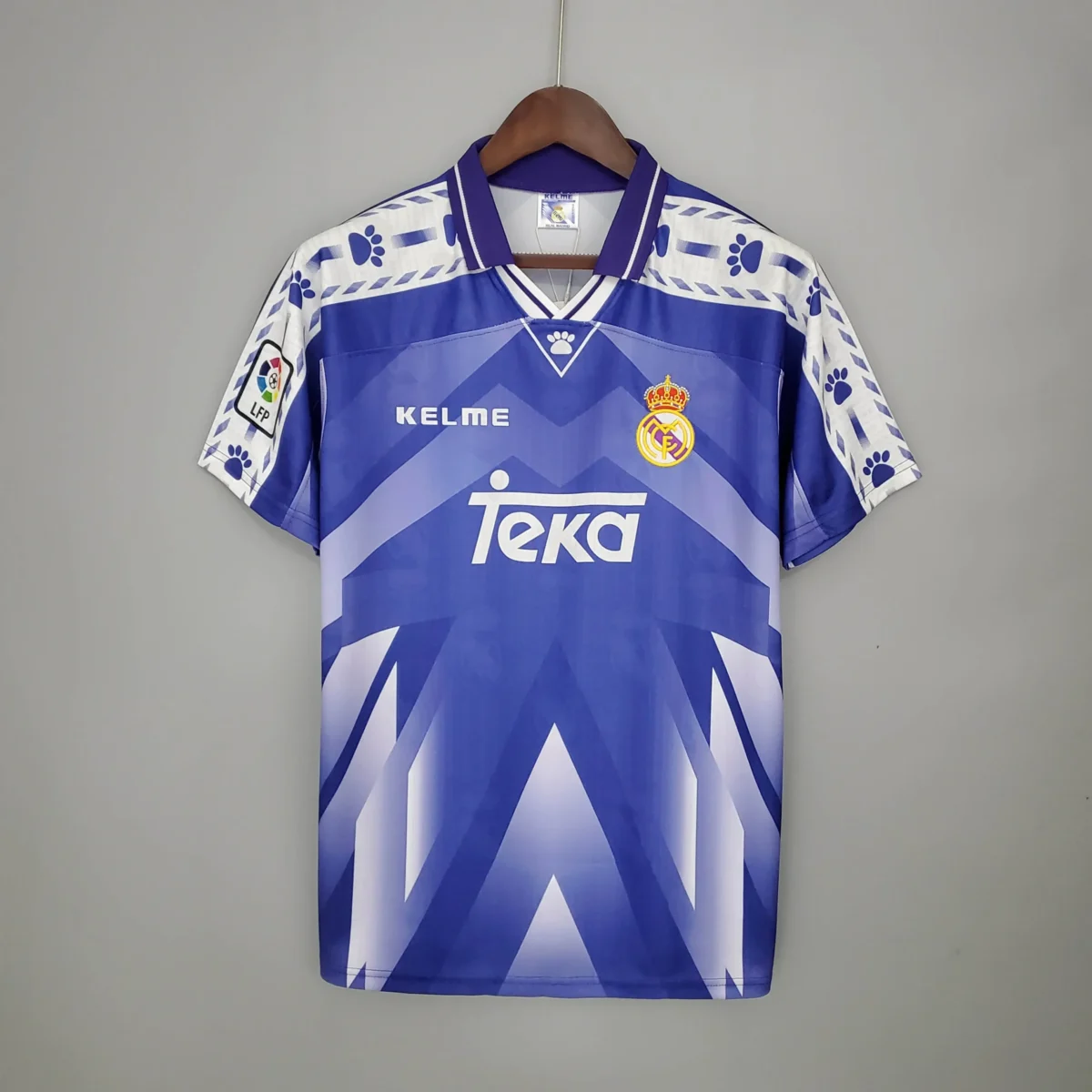 1996 1997 retro real madrid away soccer jersey 1