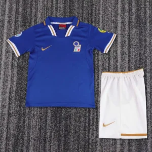 1996 retro kids italy home league edition football shirt 1