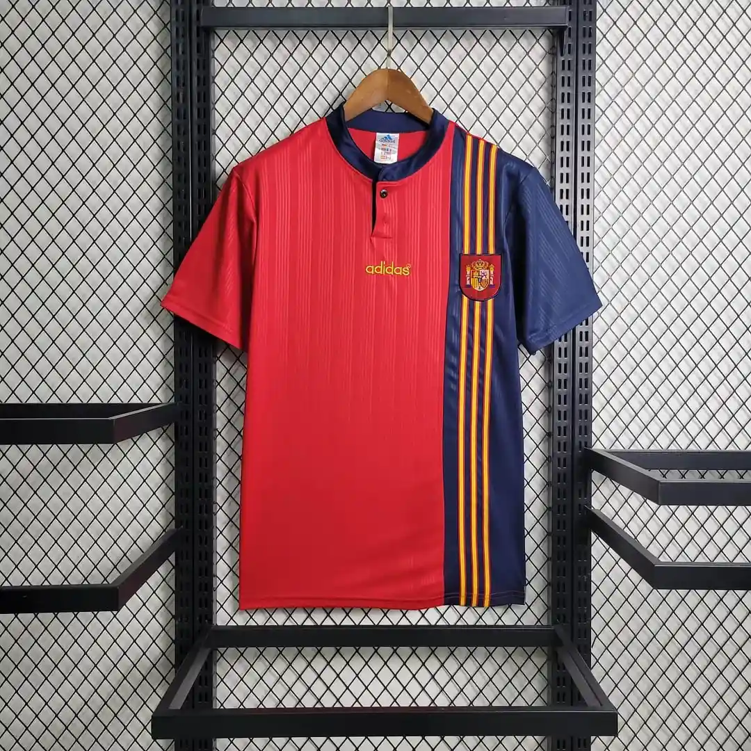 1996 retro spain home way football shirt 1