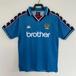 1997 1998 retro manchester city home football shirt 1