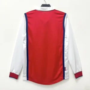 1998 1999 retro long sleeve arsenal home football shirt 2