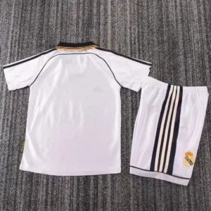 1998 2000 retro kids real madrid home football shirt 2