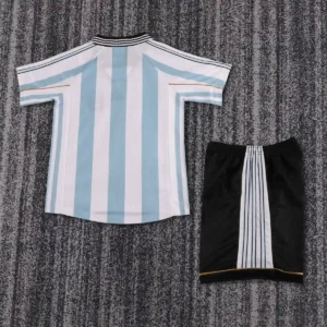 1998 retro kids argentina home football shirt 2