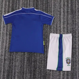 1998 retro kids brazil away football shirt 2